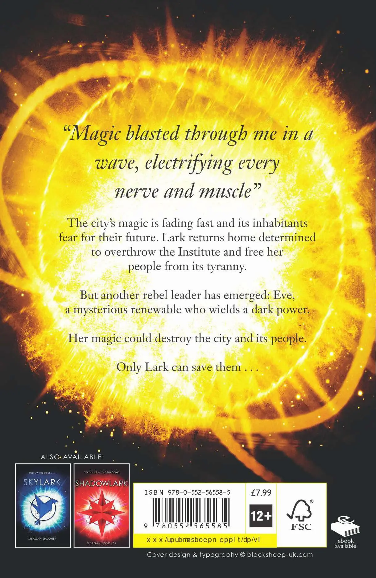 Rückseite: 9780552565585 | Lark Ascending | Meagan Spooner | Taschenbuch | Englisch | 2014