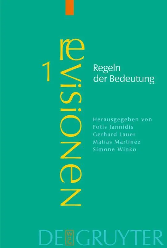 Cover: 9783110175585 | Regeln der Bedeutung | Zur Theorie der Bedeutung literarischer Texte