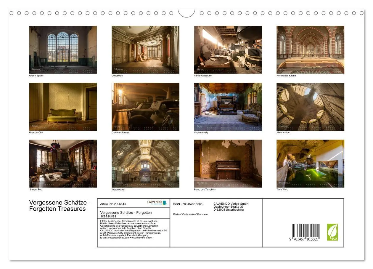 Bild: 9783457915585 | Vergessene Schätze - Forgotten Treasures (Wandkalender 2026 DIN A3...