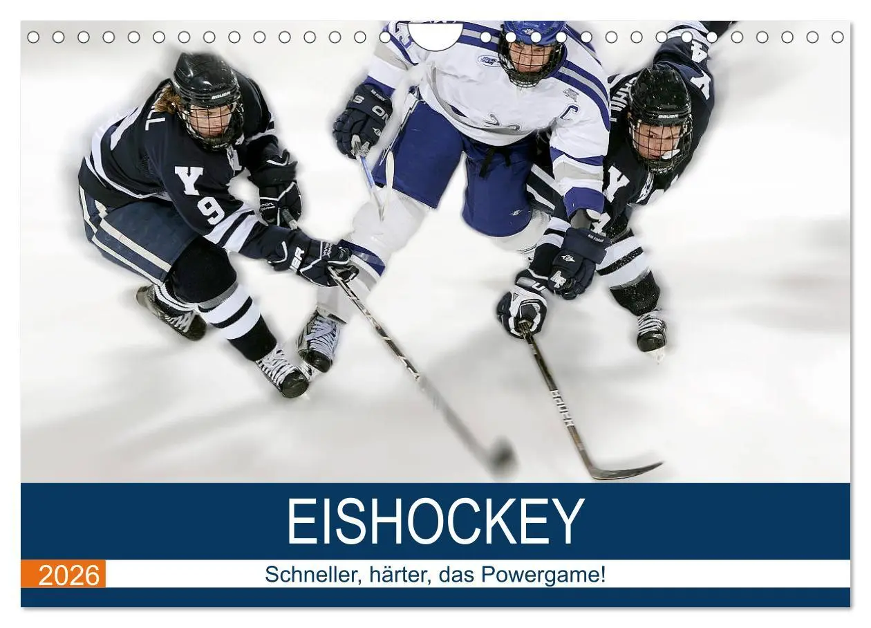 Cover: 9783457835685 | Eishockey! Schneller, härter, das Powergame! (Wandkalender 2026 DIN...