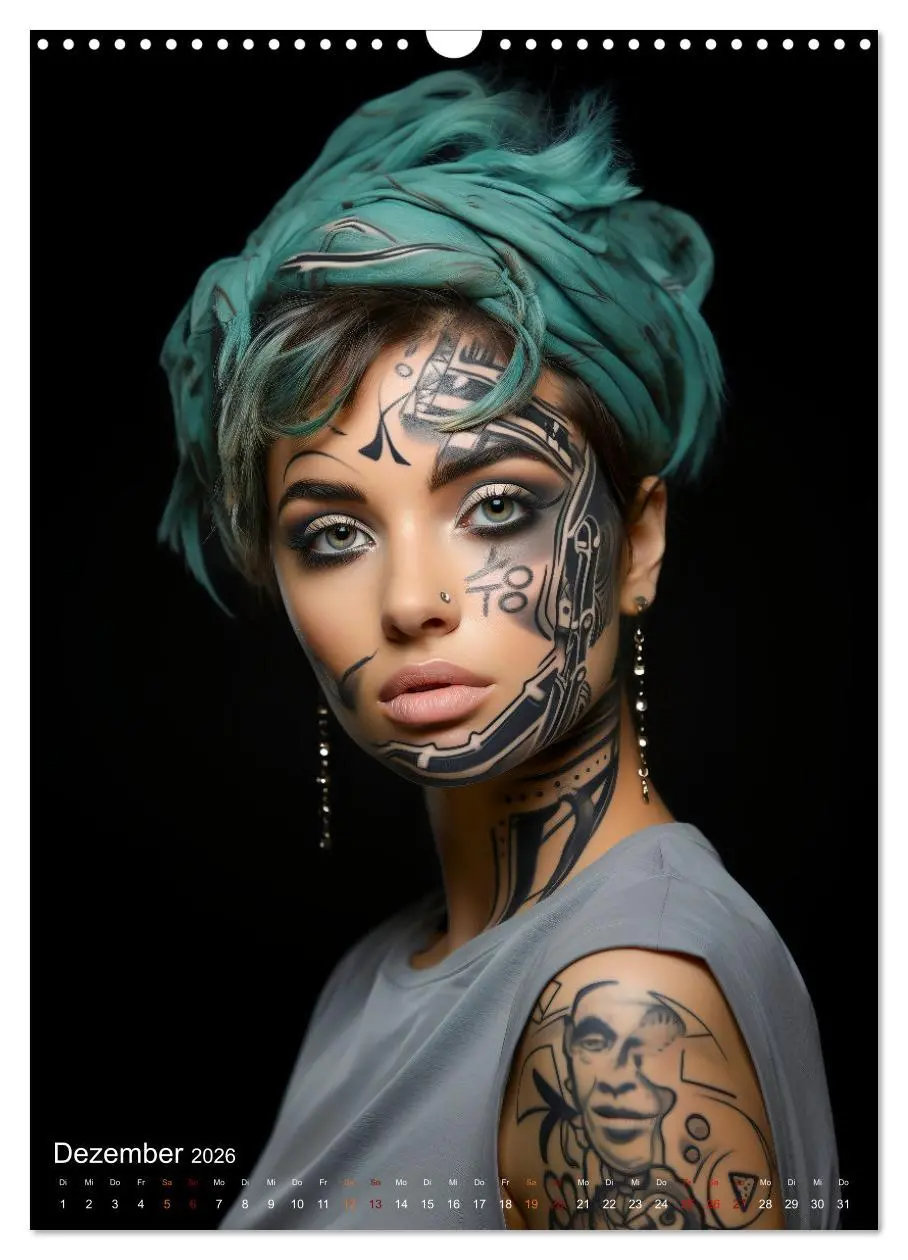 Bild: 9783516305685 | Tattoo Kunst auf der Haut (Wandkalender 2026 DIN A3 hoch), CALVENDO...