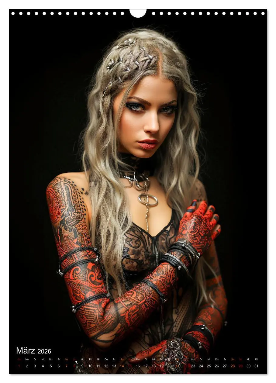 Bild: 9783516305685 | Tattoo Kunst auf der Haut (Wandkalender 2026 DIN A3 hoch), CALVENDO...