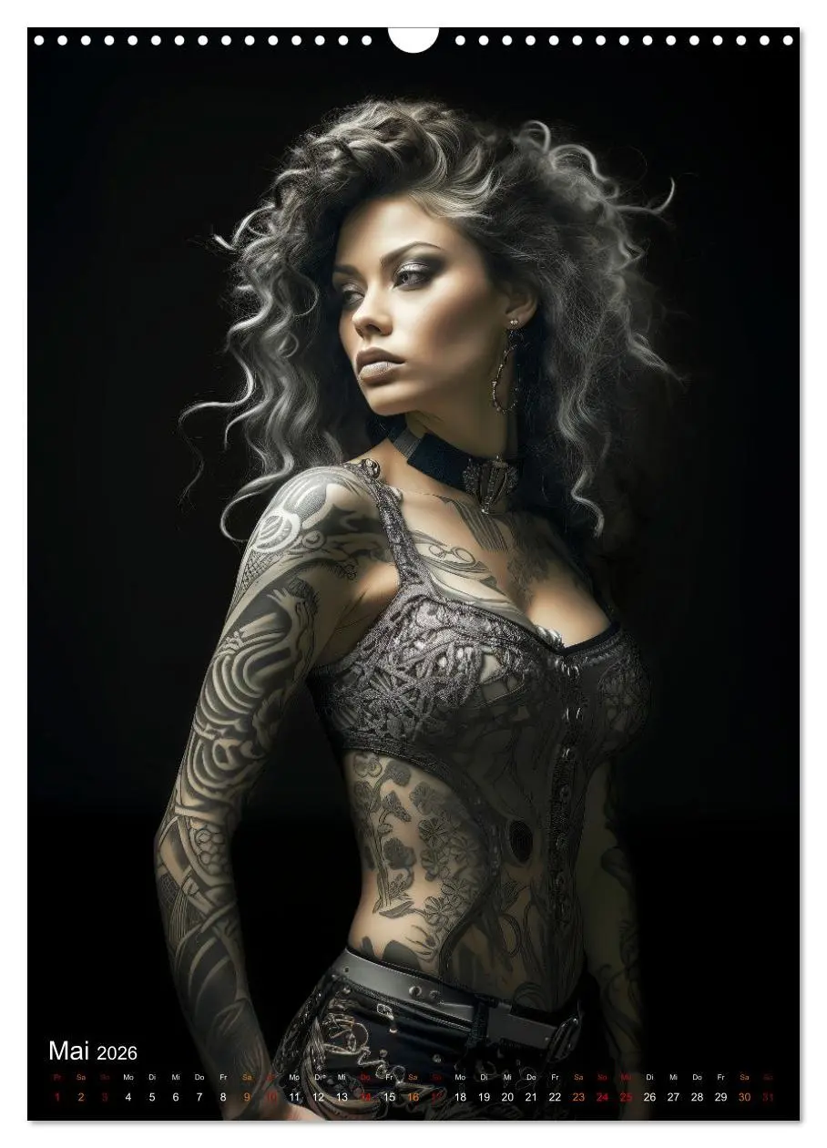 Bild: 9783516305685 | Tattoo Kunst auf der Haut (Wandkalender 2026 DIN A3 hoch), CALVENDO...