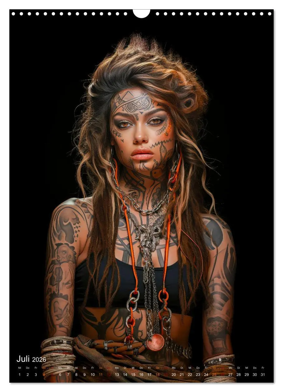 Bild: 9783516305685 | Tattoo Kunst auf der Haut (Wandkalender 2026 DIN A3 hoch), CALVENDO...