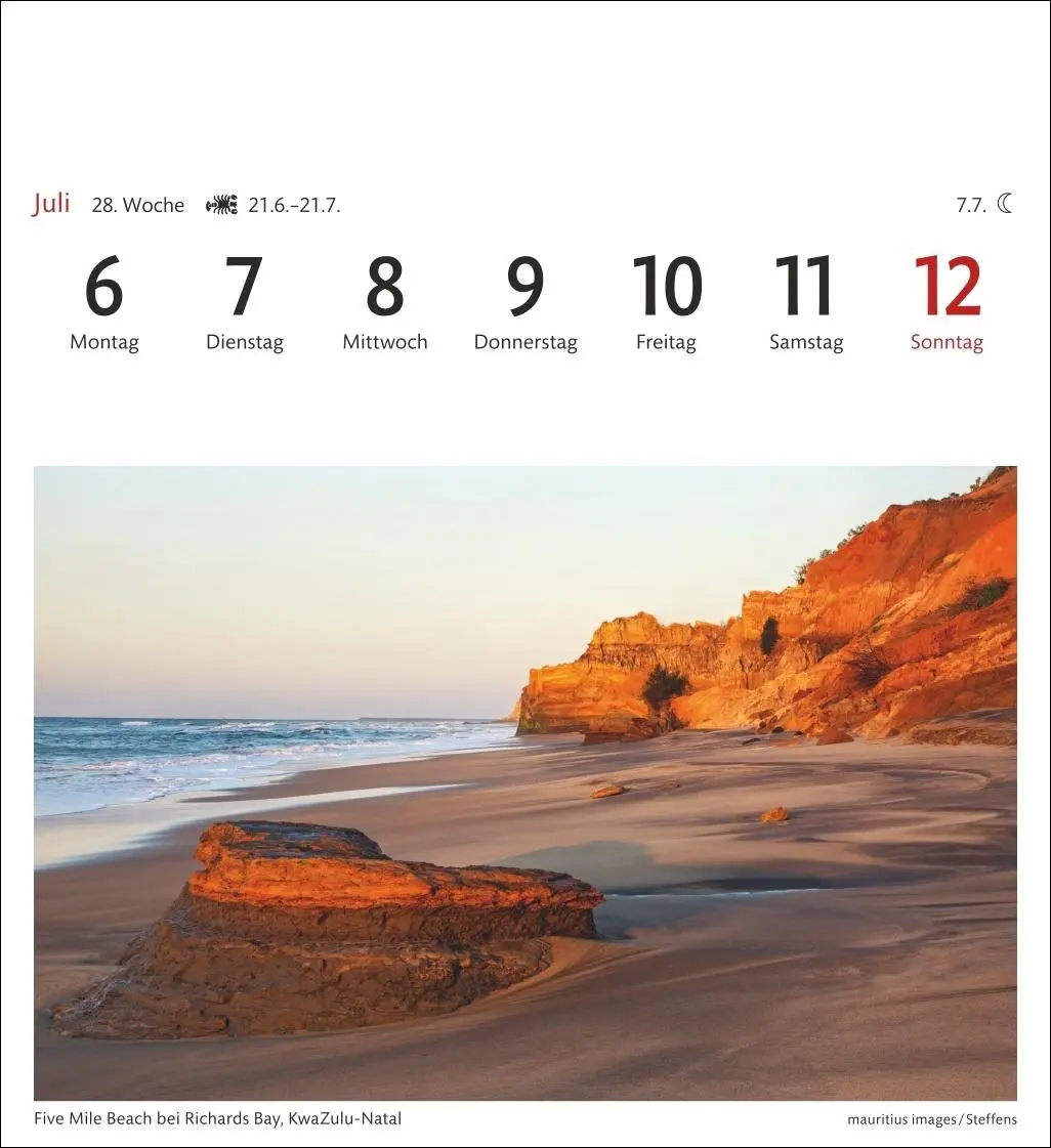 Bild: 9783840035685 | Südafrika &amp; Namibia Sehnsuchtskalender 2026 - Wochenkalender mit 53...