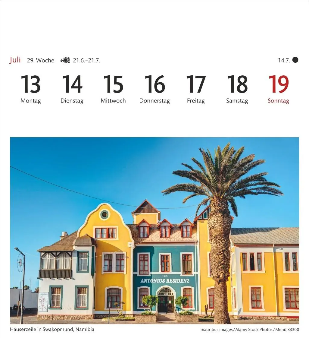 Bild: 9783840035685 | Südafrika &amp; Namibia Sehnsuchtskalender 2026 - Wochenkalender mit 53...
