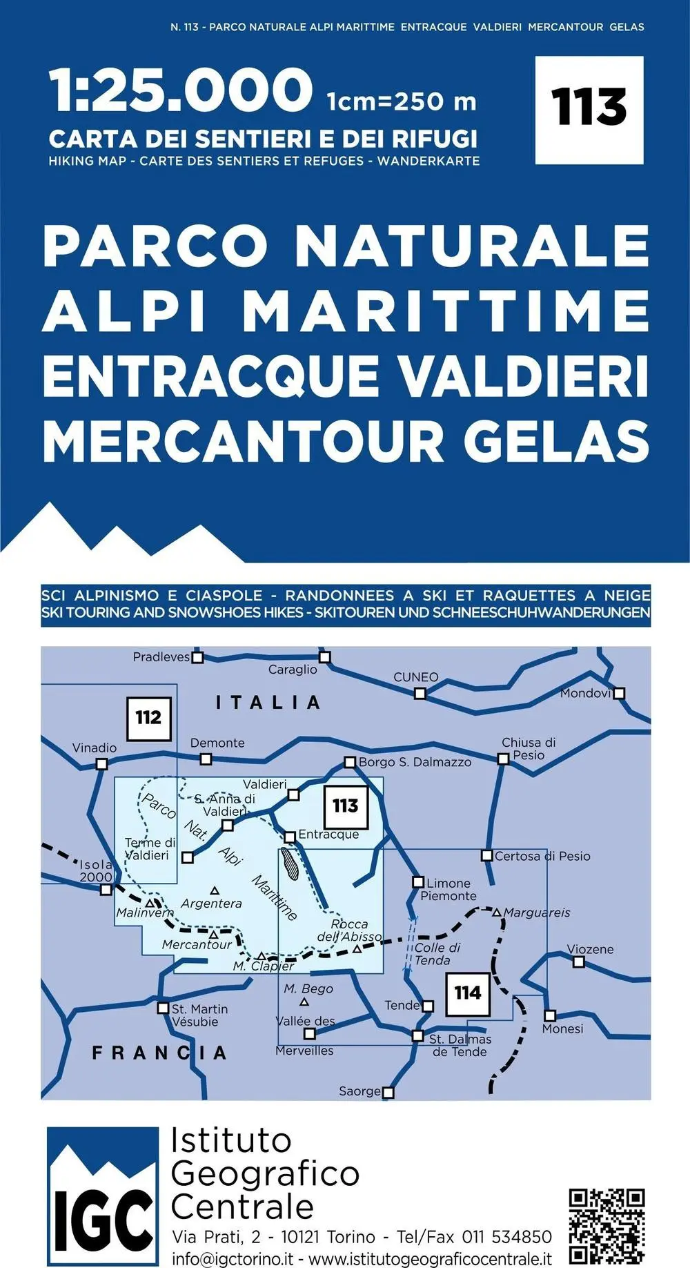 Cover: 9788896455685 | Carta n. 113 Parco naturale Alpi Marittime, Entracque, Valdieri,...