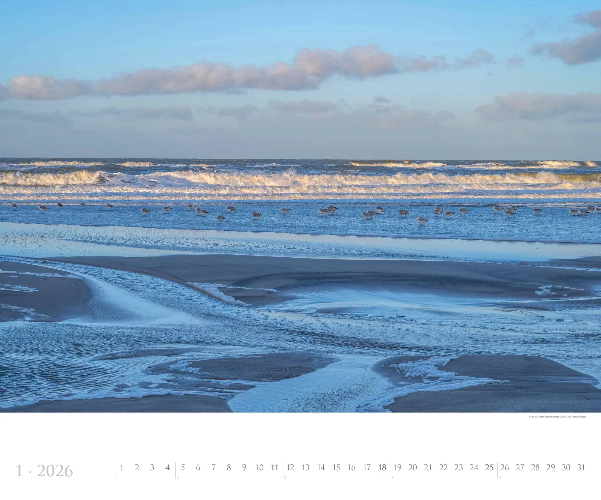 Bild: 4069095005785 | Sylt 2026 - Bildkalender XXL 60x50 cm - hochwertiger Wandkalender...