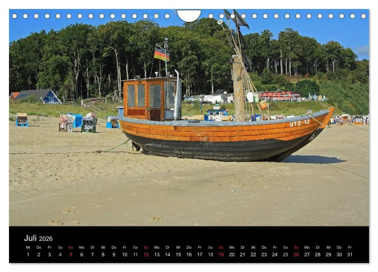 Bild: 9783516225785 | Impressionen von der Insel Usedom (Wandkalender 2026 DIN A4 quer),...