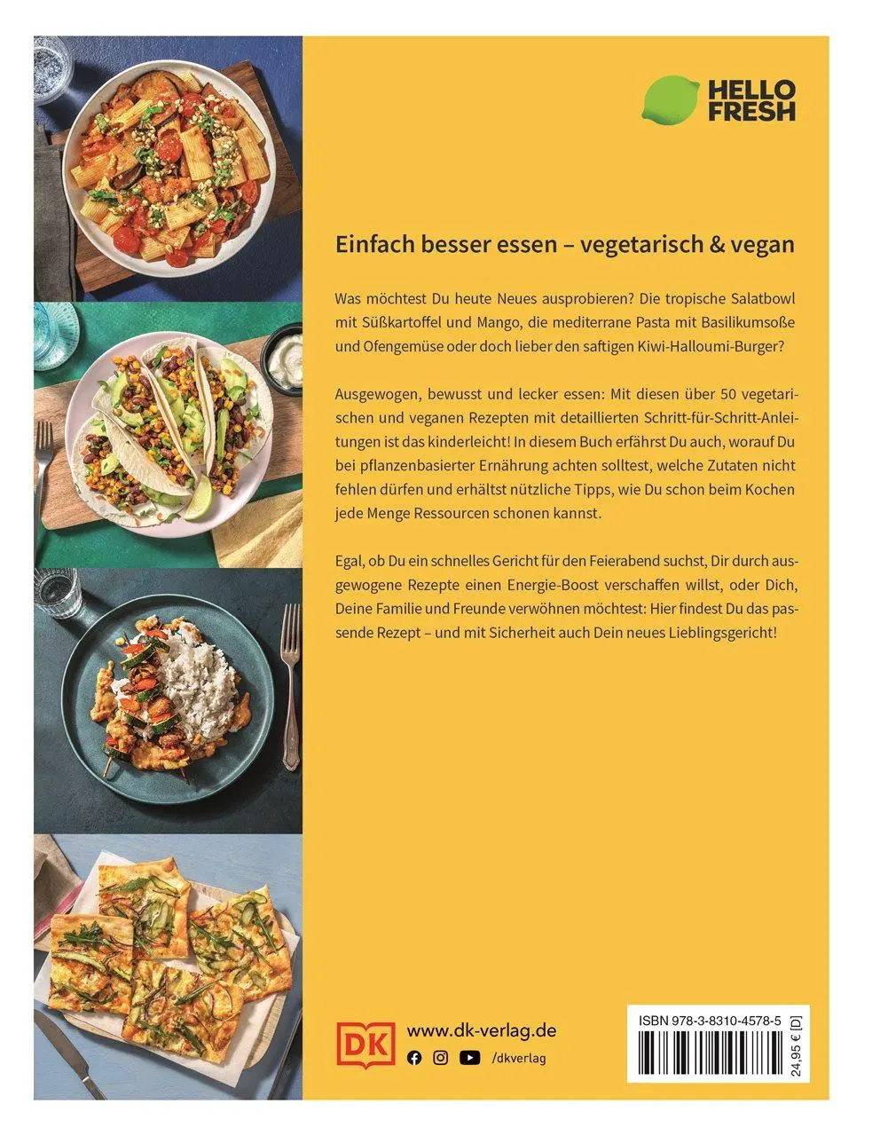 Rückseite: 9783831045785 | HelloFresh vegetarisch und vegan | HelloFresh Deutschland SE &amp; Co. KG