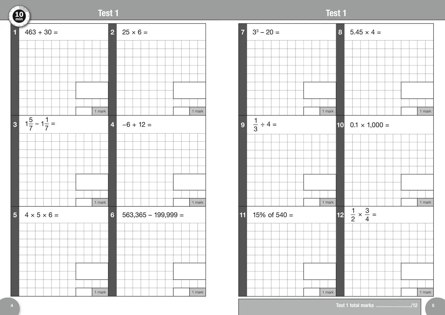Bild: 9780008335885 | Ks2 Maths Arithmetic Sats 10-Minute Tests | For the 2025 Tests | Ks2