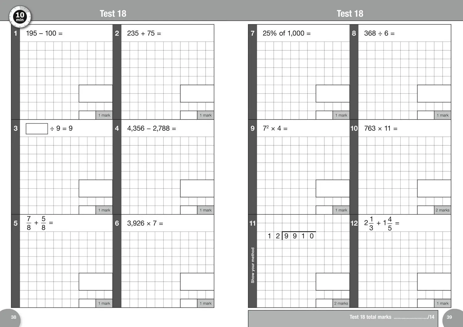 Bild: 9780008335885 | Ks2 Maths Arithmetic Sats 10-Minute Tests | For the 2025 Tests | Ks2