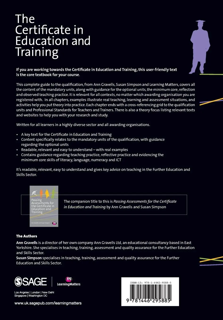 Rückseite: 9781446295885 | The Certificate in Education and Training | Ann Gravells (u. a.)