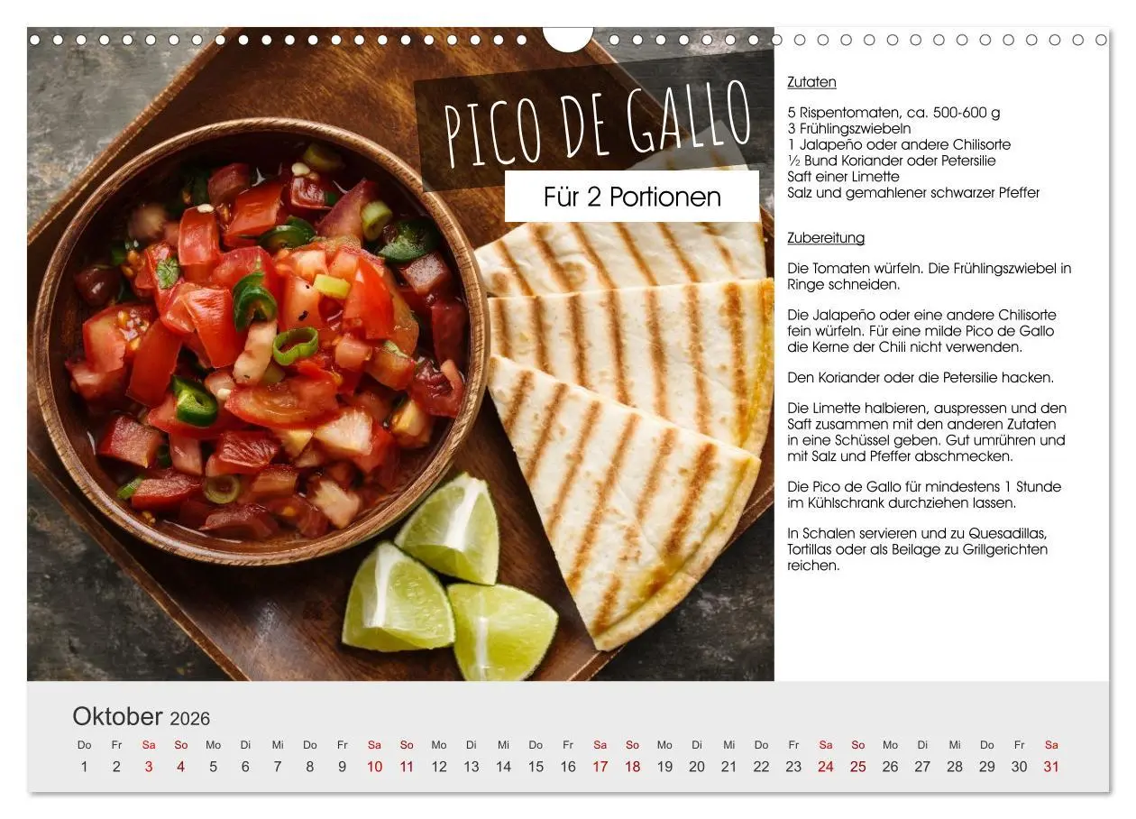 Bild: 9783457295885 | Vegetarisch - leicht und lecker (Wandkalender 2026 DIN A3 quer),...