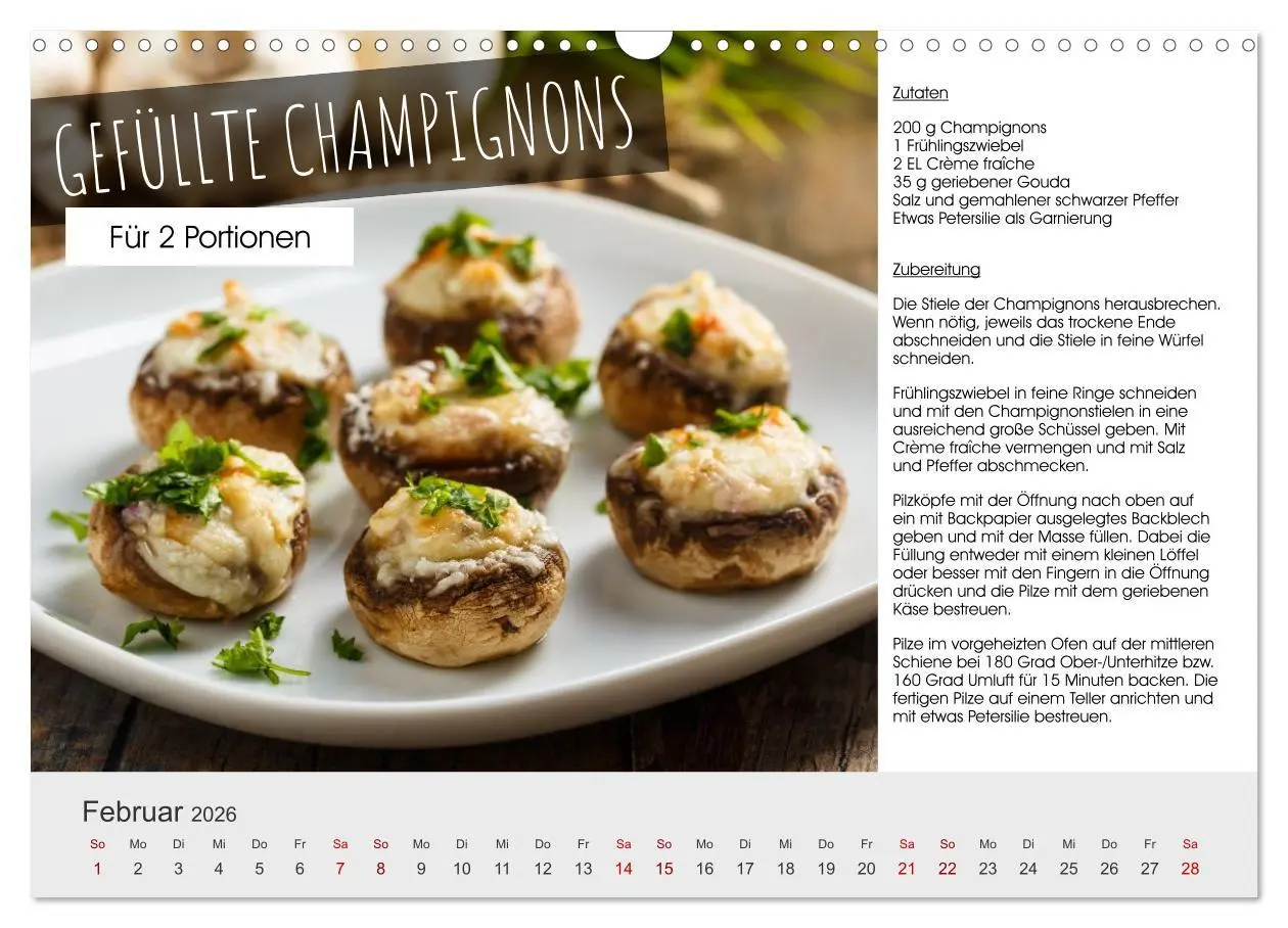 Bild: 9783457295885 | Vegetarisch - leicht und lecker (Wandkalender 2026 DIN A3 quer),...