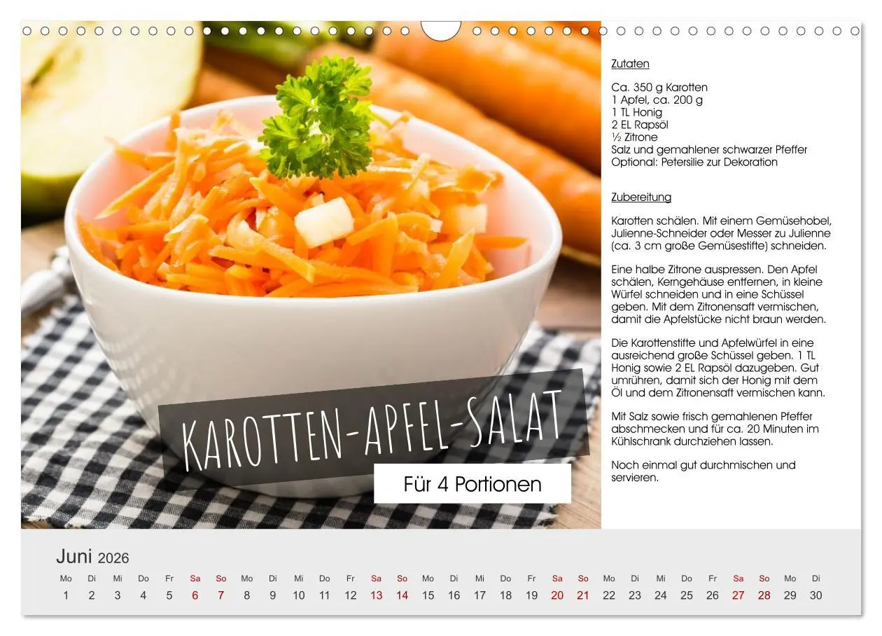 Bild: 9783457295885 | Vegetarisch - leicht und lecker (Wandkalender 2026 DIN A3 quer),...