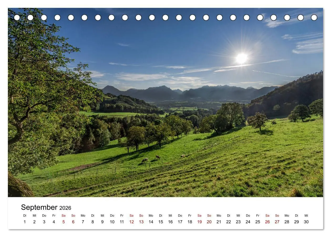 Bild: 9783457745885 | Der Chiemgau (Tischkalender 2026 DIN A5 quer), CALVENDO Monatskalender