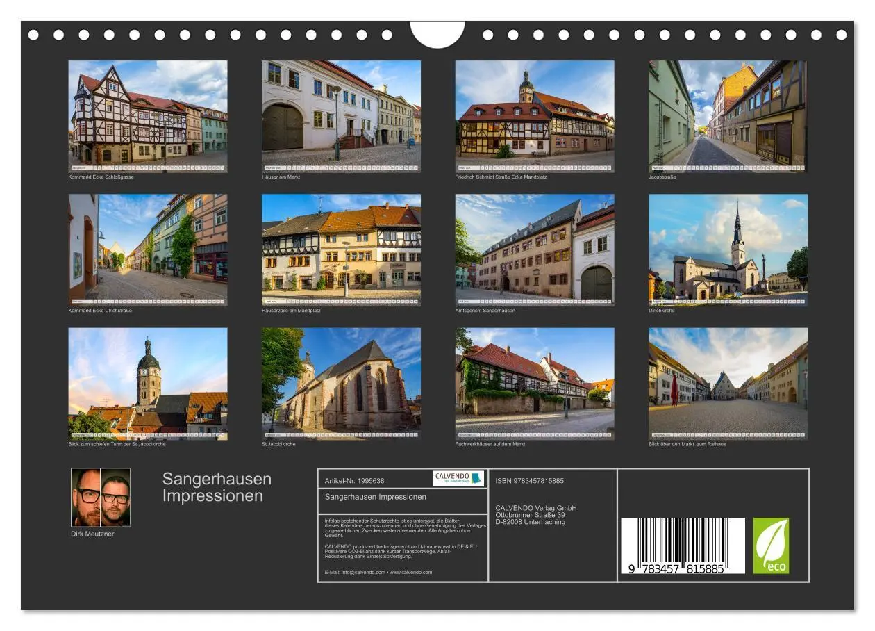 Bild: 9783457815885 | Sangerhausen Impressionen (Wandkalender 2026 DIN A4 quer), CALVENDO...