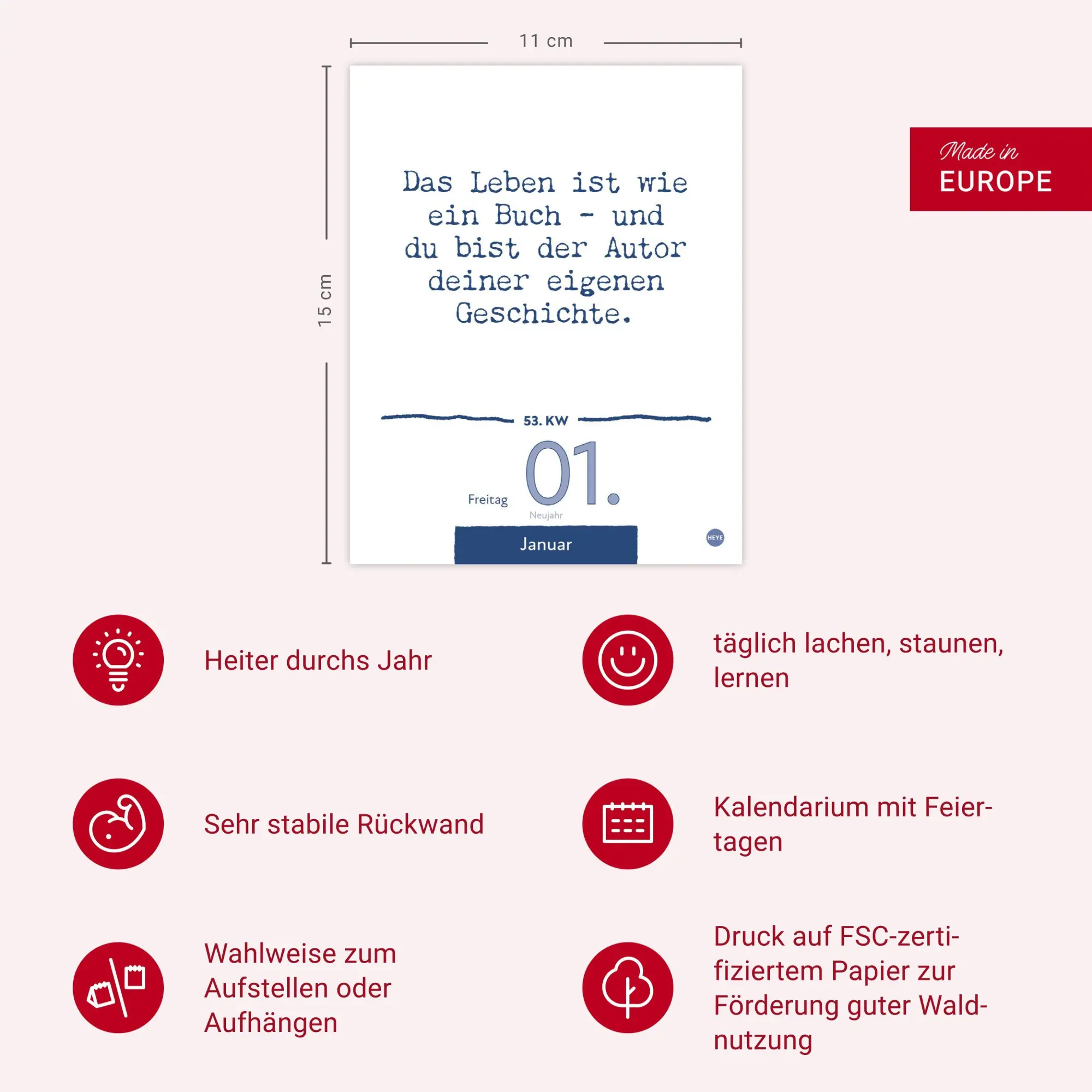Bild: 9783756415885 | Dumme Sprüche für jeden Anlass Tagesabreißkalender 2027 | Heye | 2027