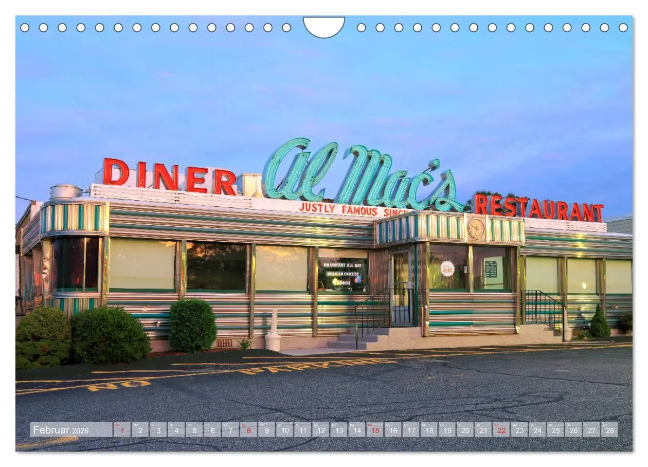 Bild: 9783457735985 | American Diner - es gibt sie noch (Wandkalender 2026 DIN A4 quer),...