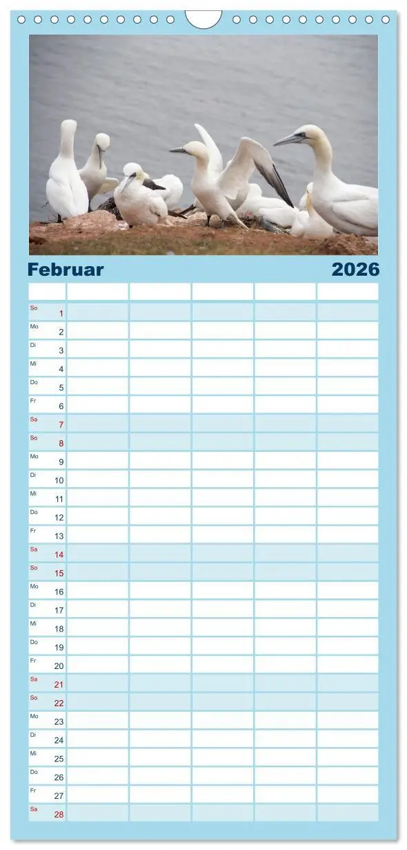 Bild: 9783516515985 | Familienplaner 2026 - Helgoland - idyllische Nordseeinsel mit 5...