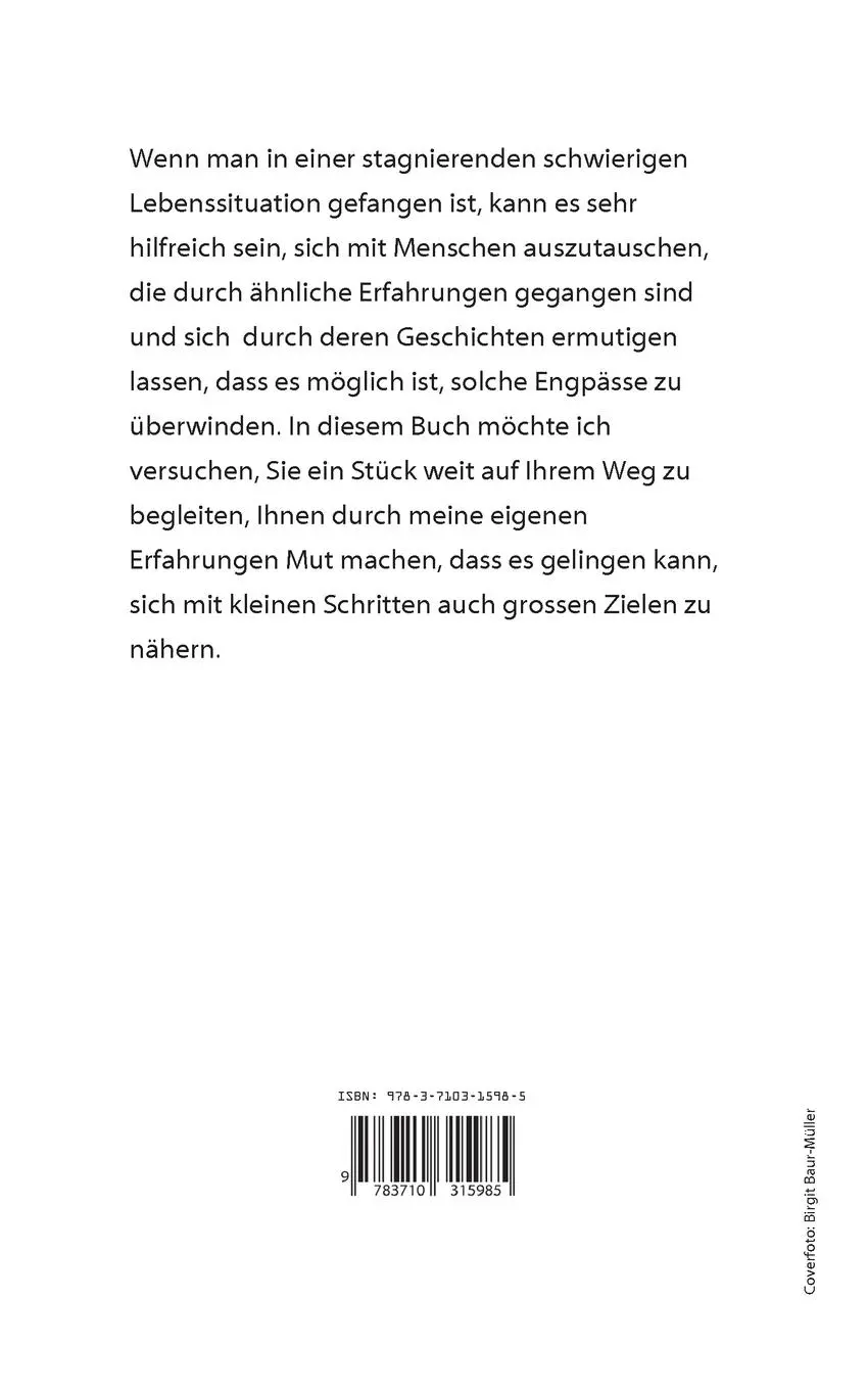 Rückseite: 9783710315985 | Kleine Schritte, große Ziele | Birgit Baur-Müller | Taschenbuch | 2024