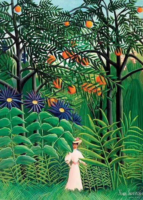 Cover: 628136656085 | Woman in an Exotic Forest by Henri Rousseau (Puzzle) | Spiel | 2023