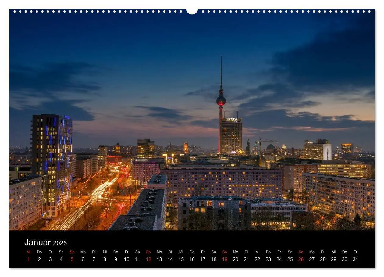 Bild: 9783435606085 | Die Blaue Stunde in Berlin (Wandkalender 2025 DIN A2 quer),...
