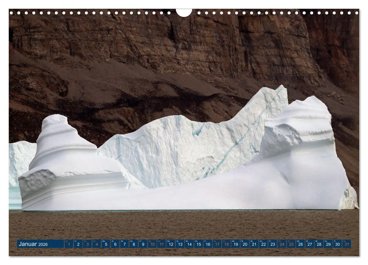 Bild: 9783457486085 | Berge aus Eis (Wandkalender 2026 DIN A3 quer), CALVENDO Monatskalender