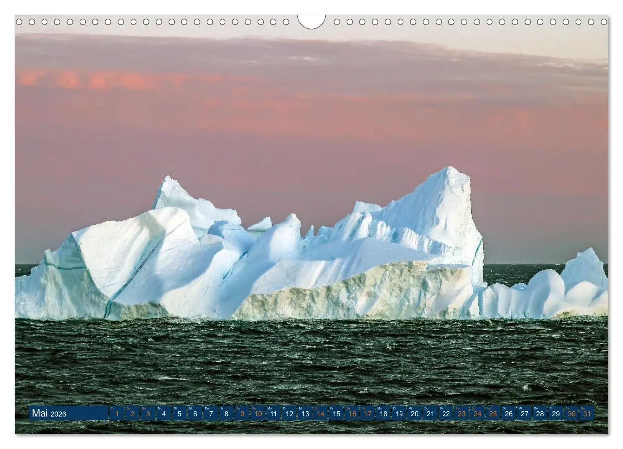 Bild: 9783457486085 | Berge aus Eis (Wandkalender 2026 DIN A3 quer), CALVENDO Monatskalender