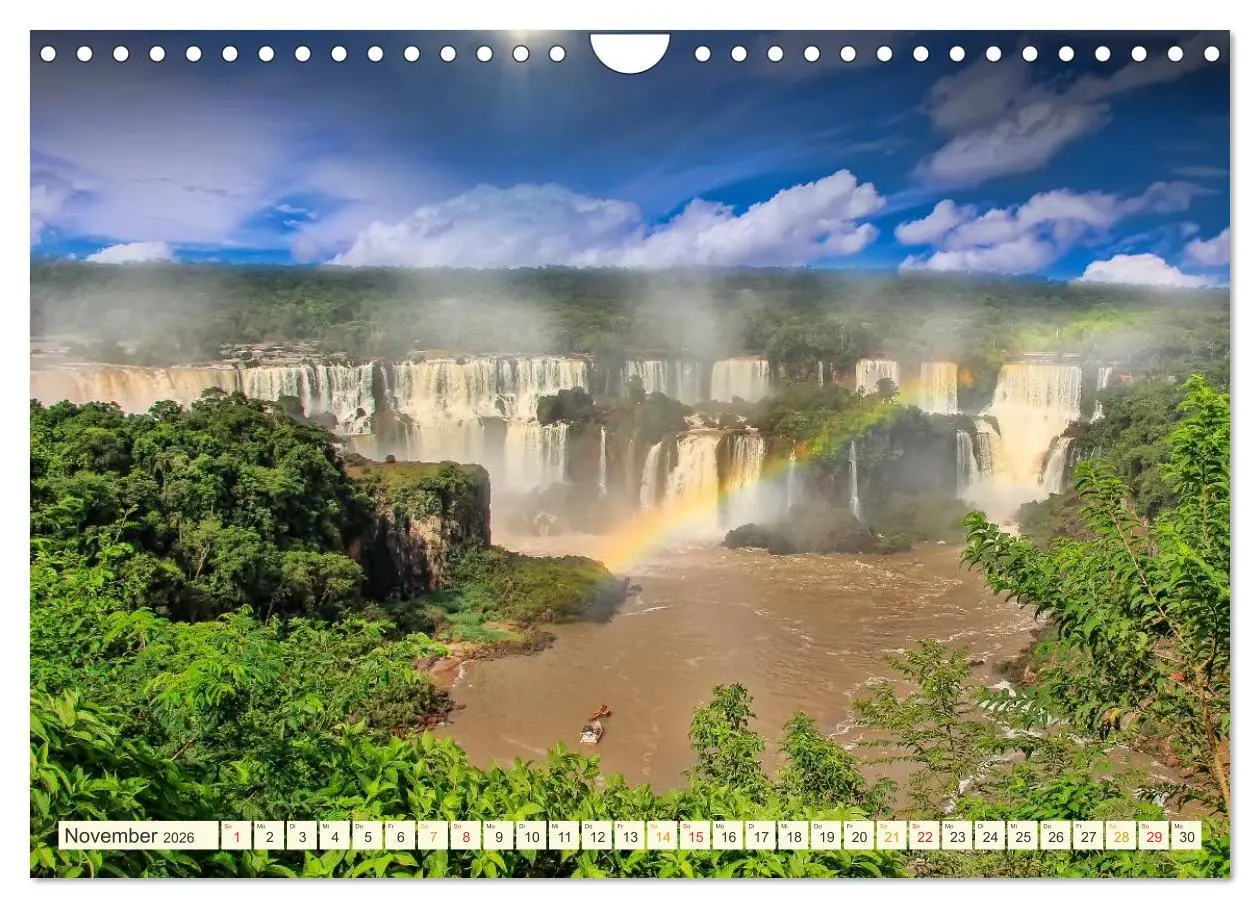 Bild: 9783516026085 | Iguazu Wasserfälle - Südamerika (Wandkalender 2026 DIN A4 quer),...