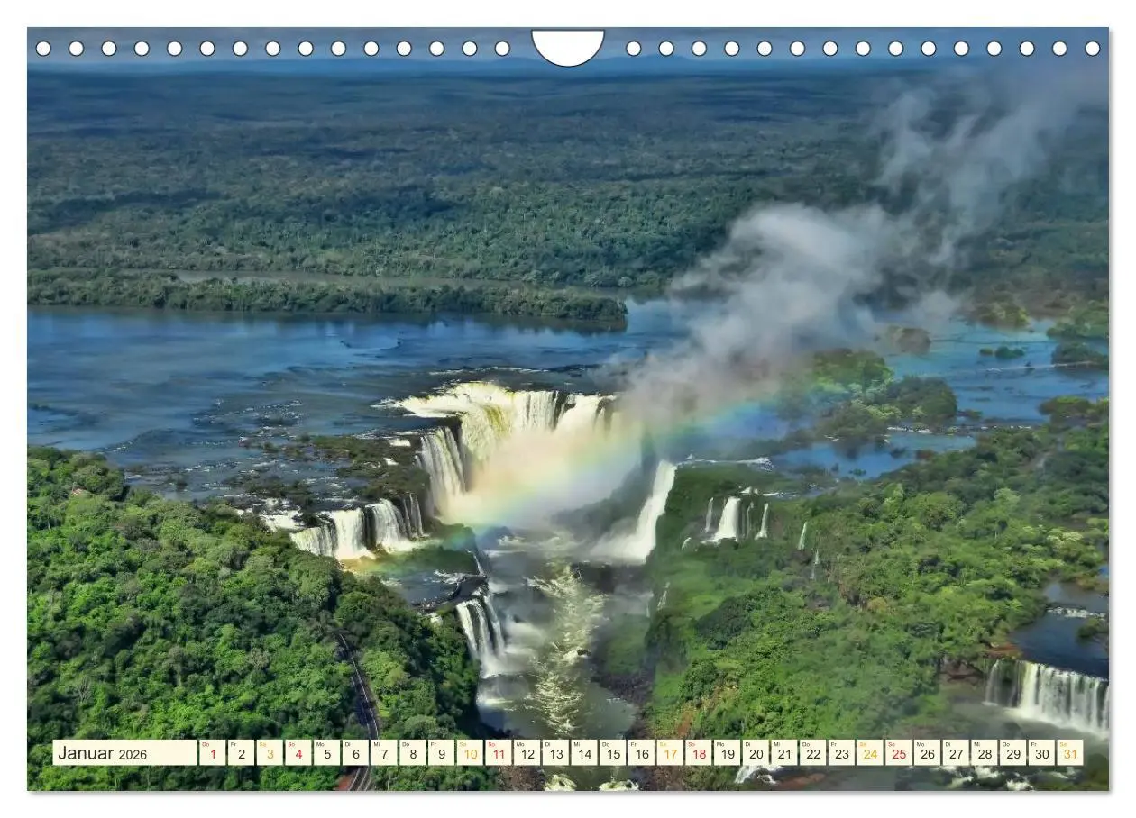 Bild: 9783516026085 | Iguazu Wasserfälle - Südamerika (Wandkalender 2026 DIN A4 quer),...