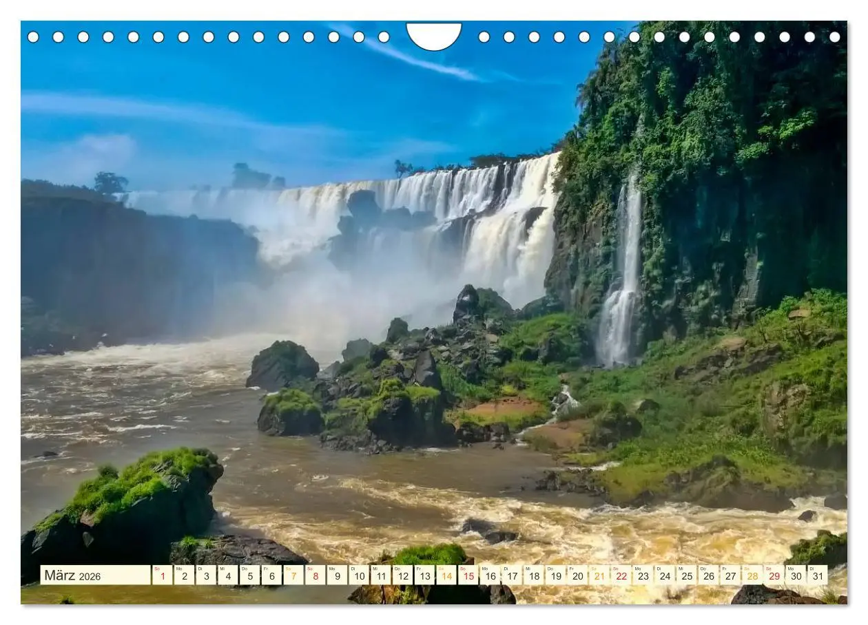 Bild: 9783516026085 | Iguazu Wasserfälle - Südamerika (Wandkalender 2026 DIN A4 quer),...