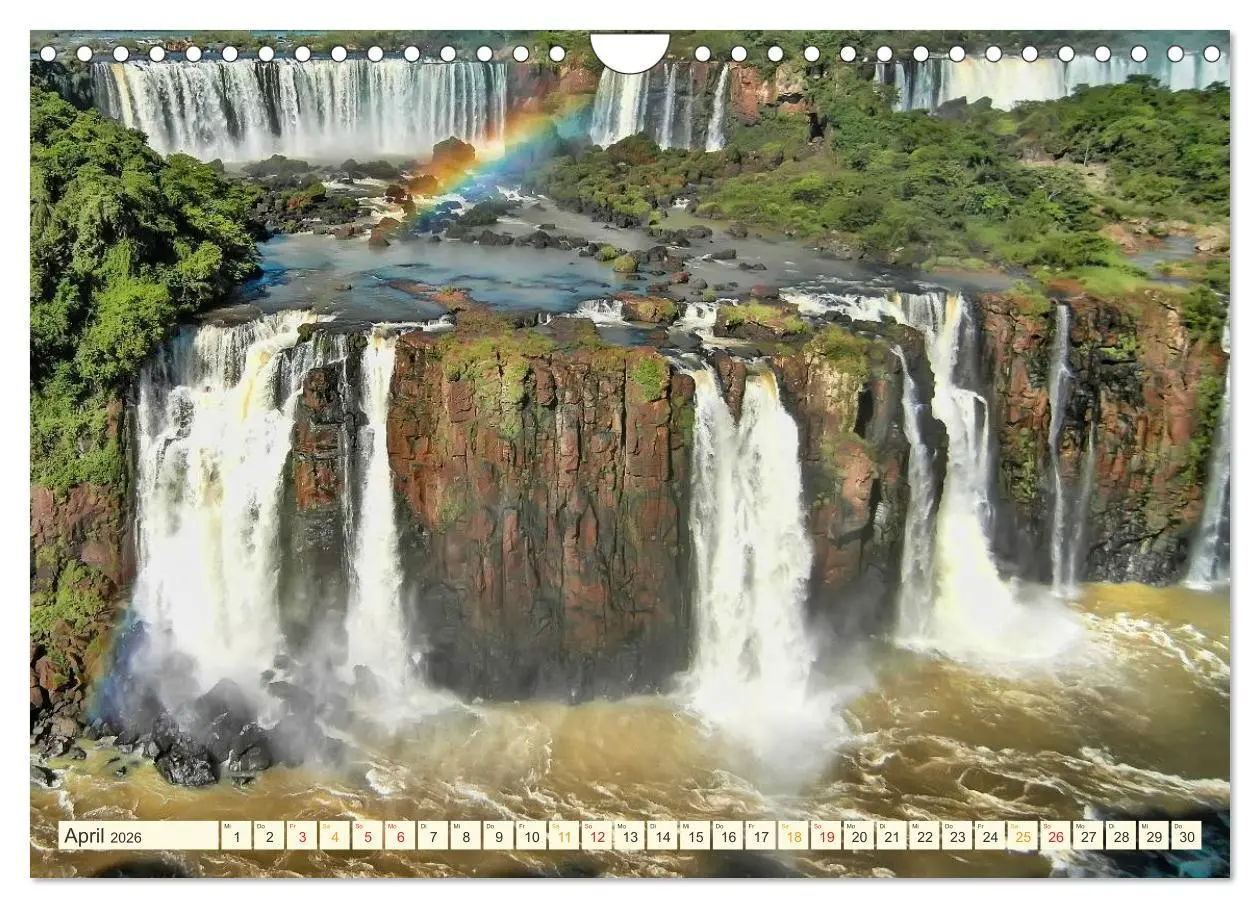 Bild: 9783516026085 | Iguazu Wasserfälle - Südamerika (Wandkalender 2026 DIN A4 quer),...