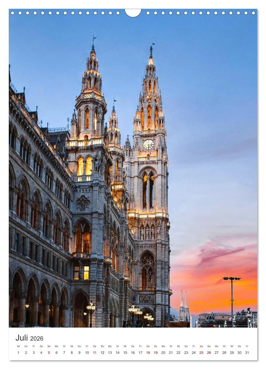 Bild: 9783516336085 | Ach du schönes Wien (Wandkalender 2026 DIN A3 hoch), CALVENDO...