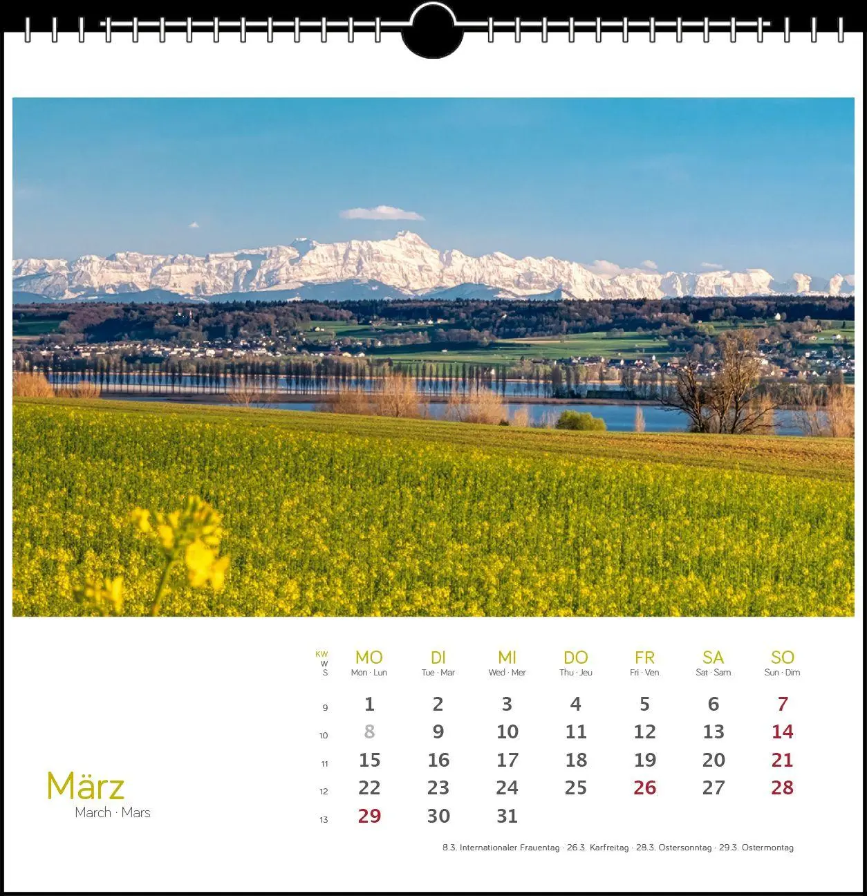 Bild: 9783861926085 | Westlicher Bodensee 2027 | Postkarten-Tischkalender | Frank Herkner
