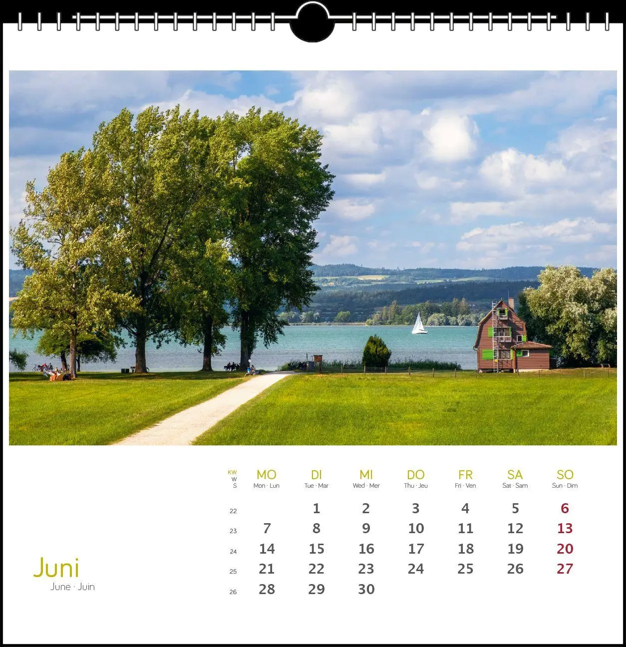 Bild: 9783861926085 | Westlicher Bodensee 2027 | Postkarten-Tischkalender | Frank Herkner