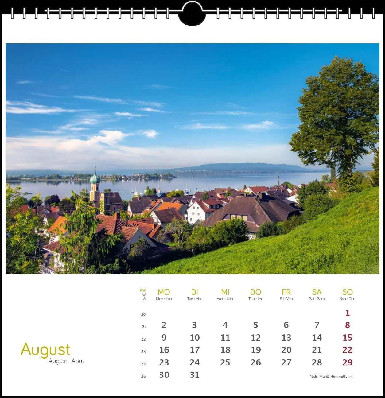 Bild: 9783861926085 | Westlicher Bodensee 2027 | Postkarten-Tischkalender | Frank Herkner