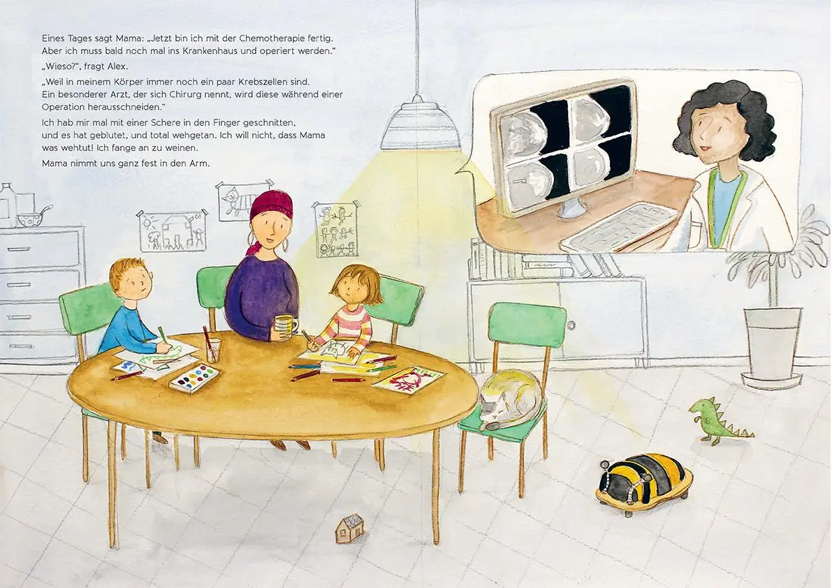 Bild: 9783863216085 | Dürfen wir noch kuscheln? | Ein Kinderfachbuch zum Thema Brustkrebs
