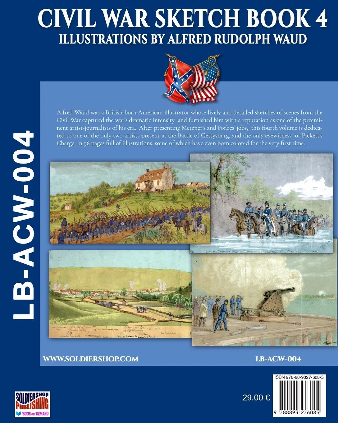 Rückseite: 9788893276085 | Civil War sketch book - Vol. 4 | Illustrations by Alfred Rudolph Waud