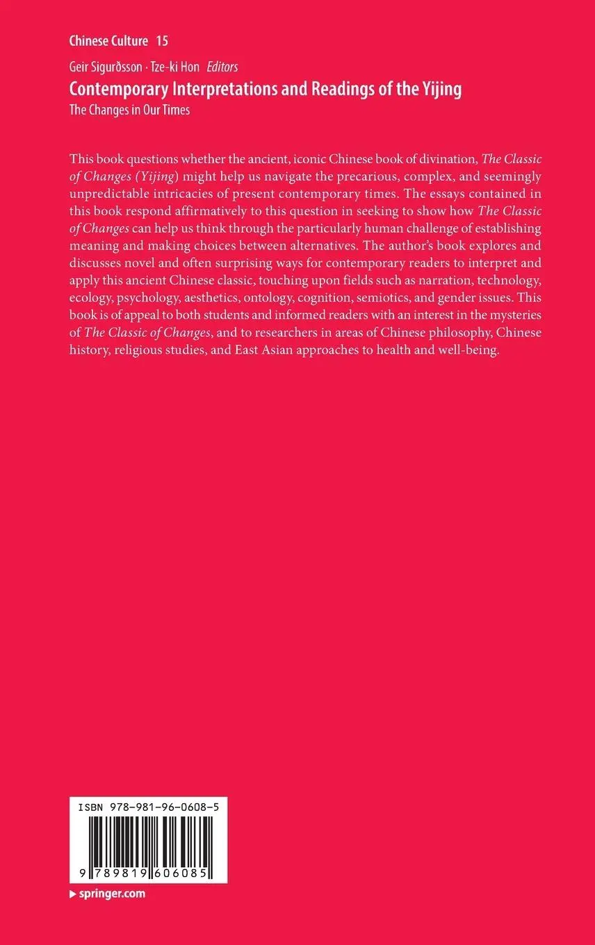 Rückseite: 9789819606085 | Contemporary Interpretations and Readings of the Yijing | Hon (u. a.)