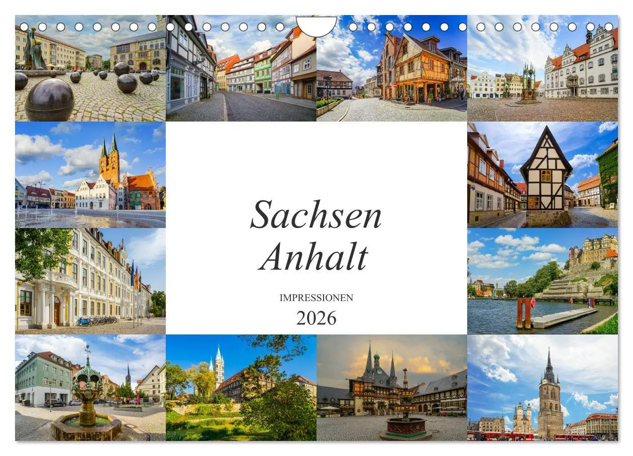 Cover: 9783457786185 | Sachsen Anhalt Impressionen (Wandkalender 2026 DIN A4 quer),...