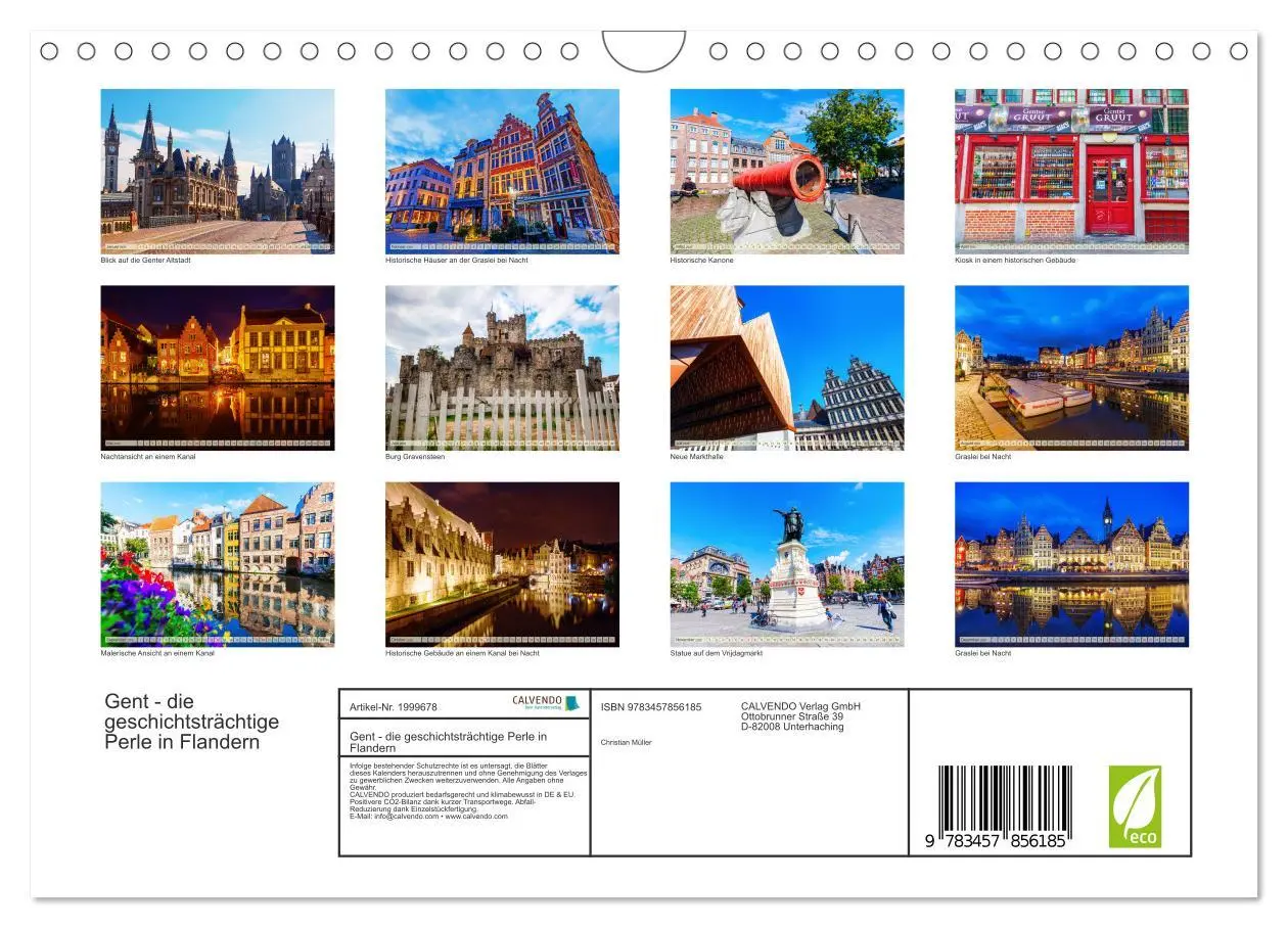 Bild: 9783457856185 | Gent - die geschichtsträchtige Perle in Flandern (Wandkalender 2026...