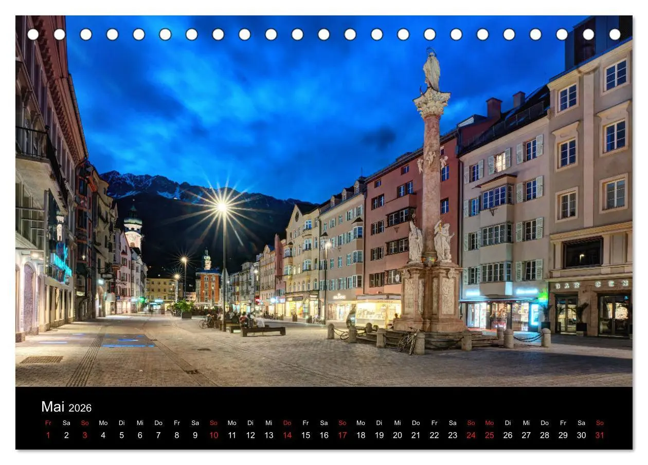 Bild: 9783457926185 | Innsbruck - Capital of the Alps (Tischkalender 2026 DIN A5 quer),...