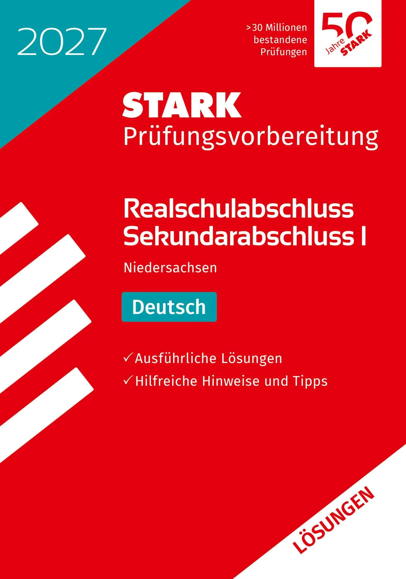 Cover: 9783849066185 | STARK Lösungen zu Deutsch - Realschulabschluss 2027 Niedersachsen -...