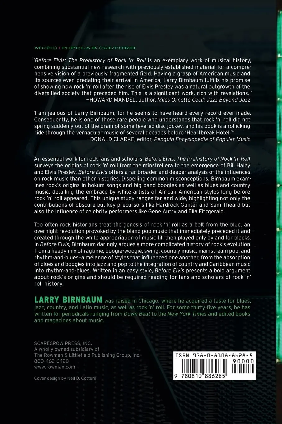 Rückseite: 9780810886285 | Before Elvis | The Prehistory of Rock 'n' Roll | Larry Birnbaum | Buch