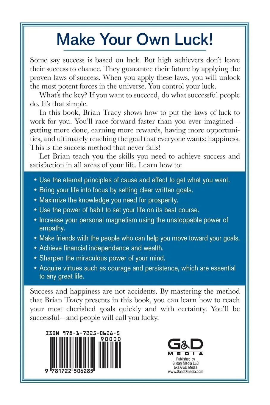 Rückseite: 9781722506285 | The Laws of Luck | The Success System That Never Fails | Brian Tracy