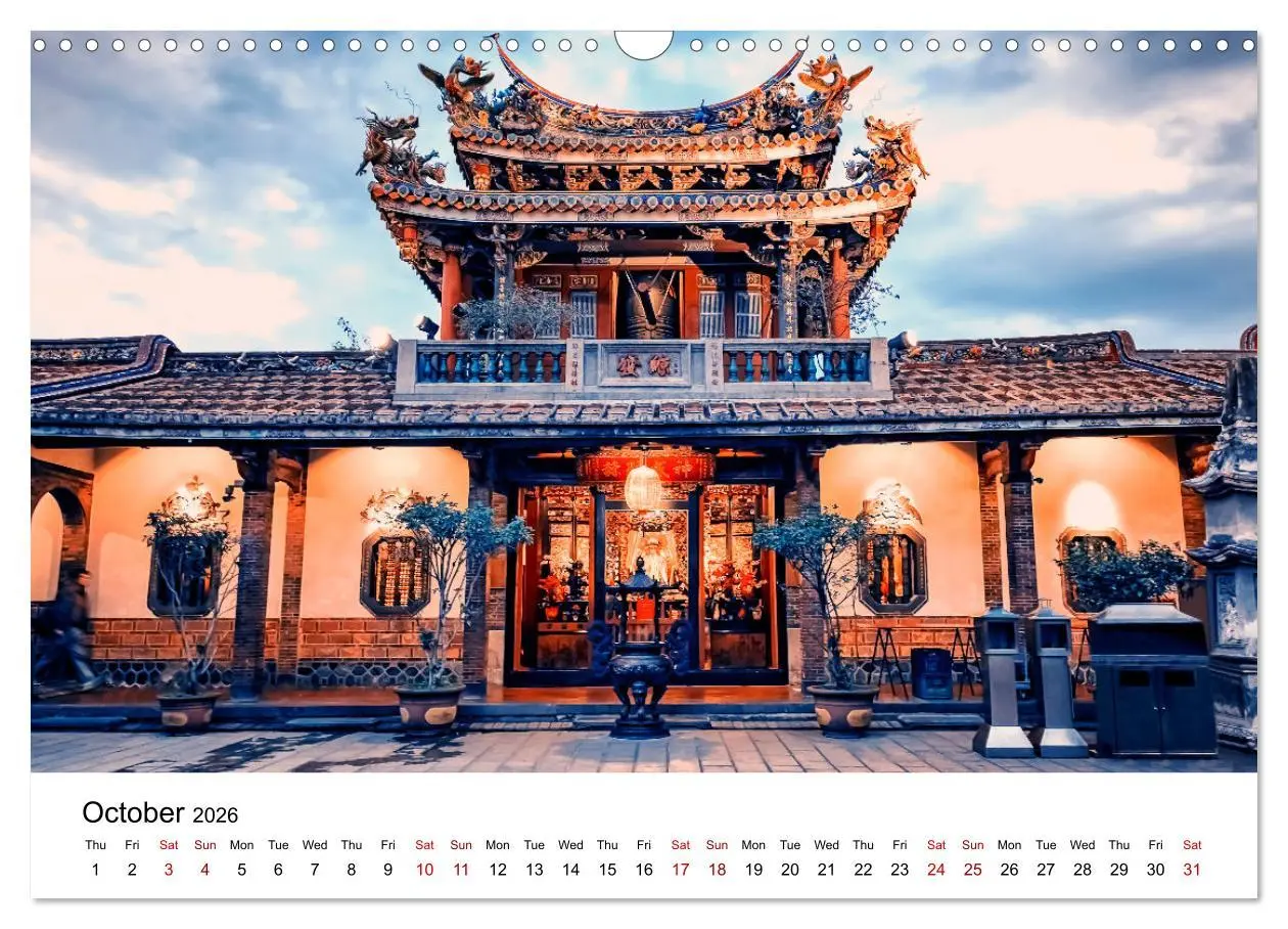 Bild: 9783516556285 | A Journey In Taipei (Wall Calendar 2026 DIN A3 landscape), CALVENDO...