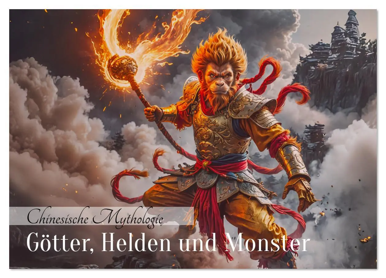 Cover: 9783516626285 | Chinesische Mythologie - Götter, Helden und Monster (Wandkalender...