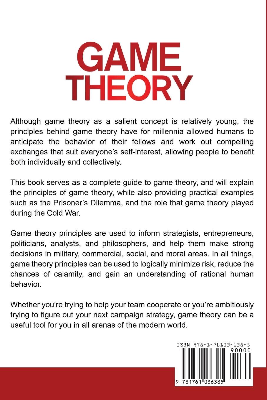 Rückseite: 9781761036385 | Game Theory | John Cummings | Taschenbuch | Englisch | 2020